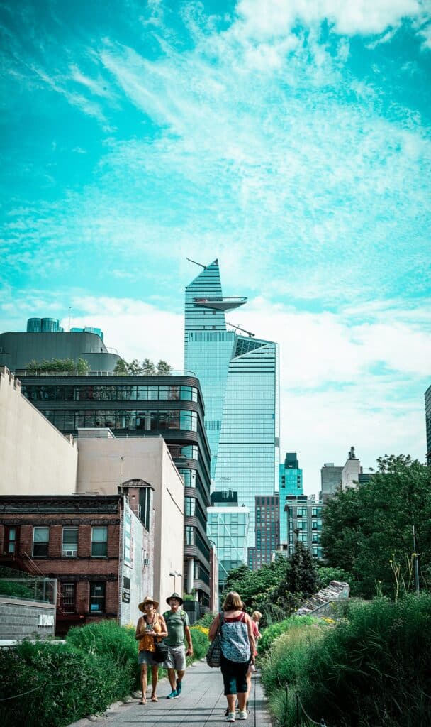 Auf der High Line in New York City
