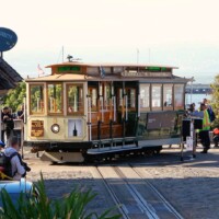 Die historische Drehscheibe bei Fisherman's Wharf: Hier werden die berühmten San Francisco Cable Cars gewendet und für die nächste Fahrt bereitgemacht.