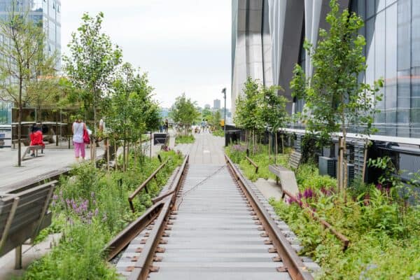 Auf der High Line in New York City